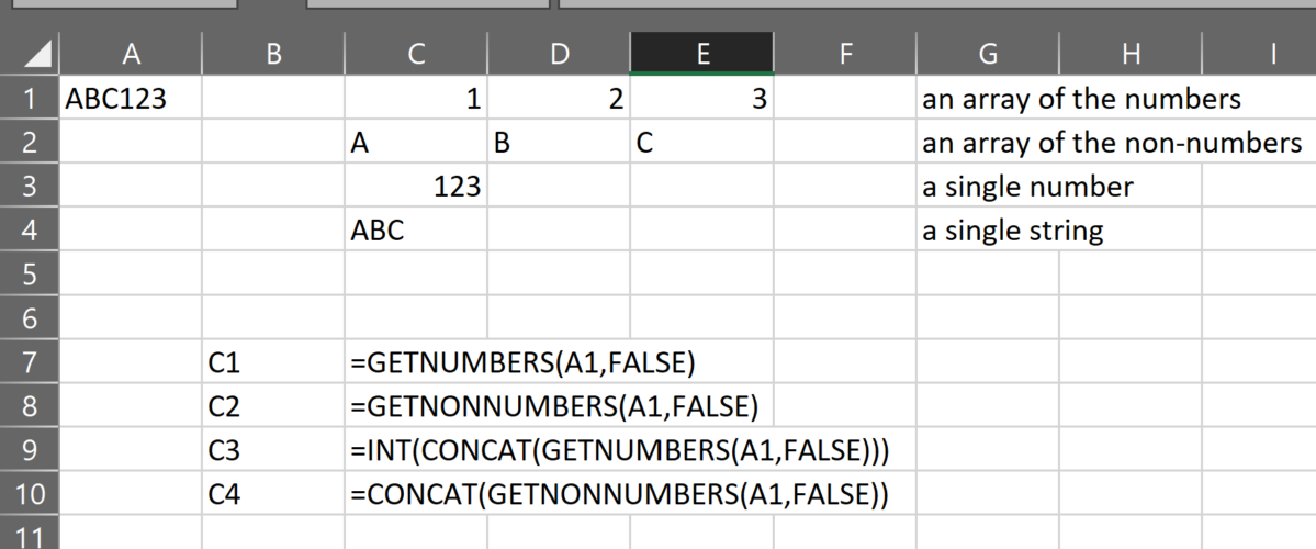 split-a-string-into-an-array-of-characters-in-excel