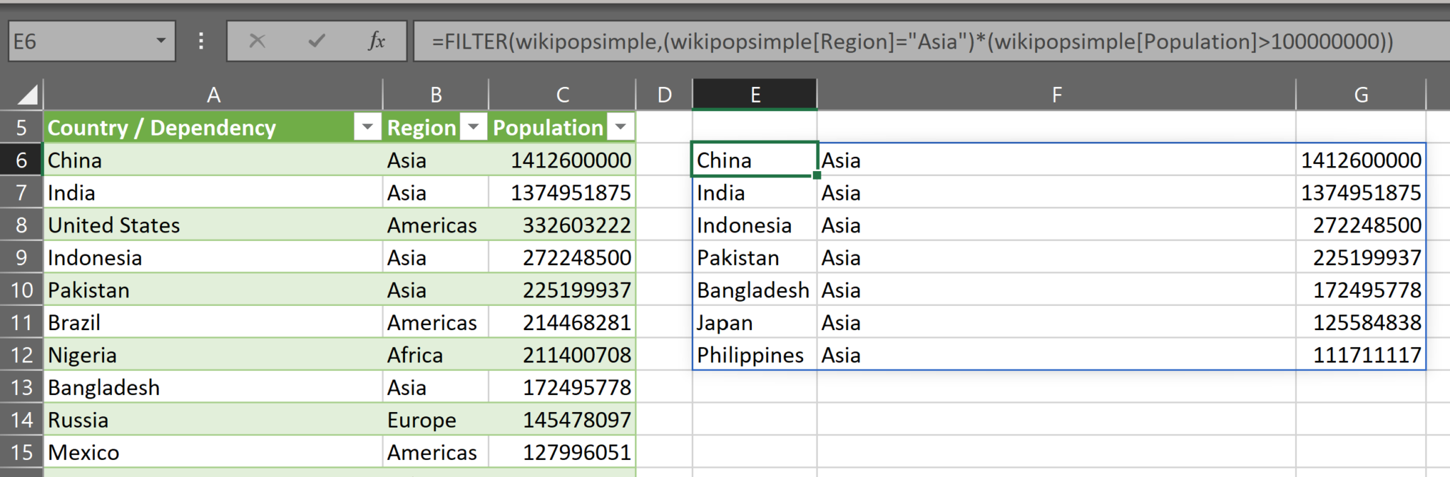 excel-lambda-RECURSIVEFILTER: Use Excel’s FILTER function with dynamic ...